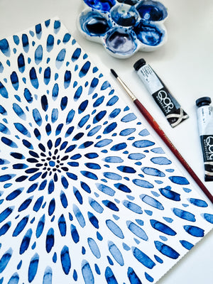 Mindfulness Brushstrokes Online Class - Fri 15th Dec 2023