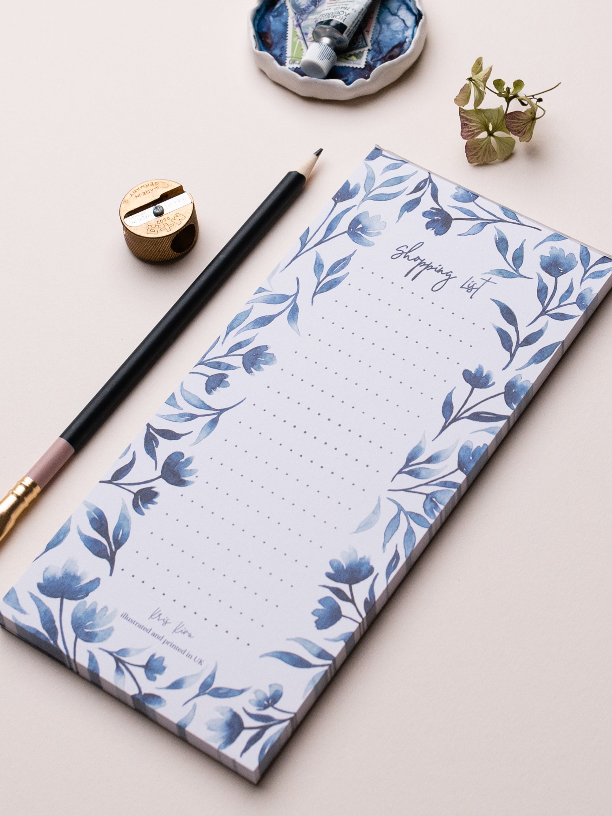 Funky Flowers Shopping list pads