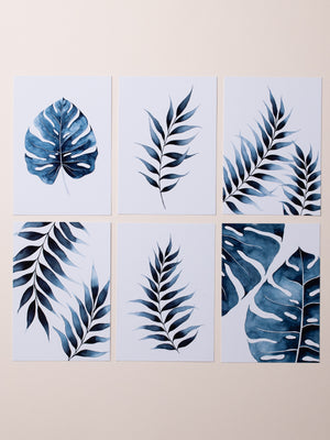 Set of 6 plant postcards