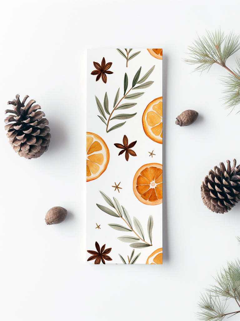Oranges Christmas Bookmark