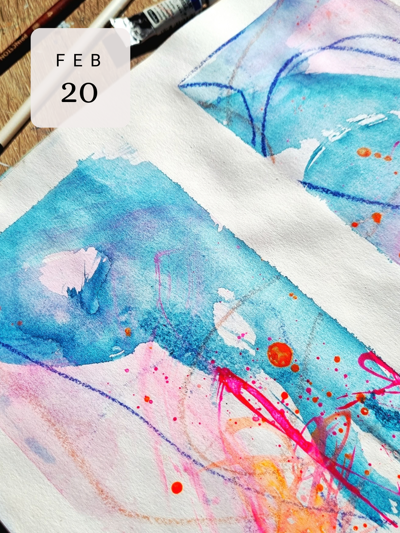 Intuitive Abstract Watercolours | Farnham Maltings