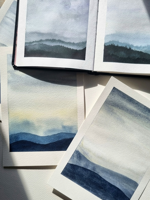 Atmospheric Watercolour Landscapes | Art Studio Farnham